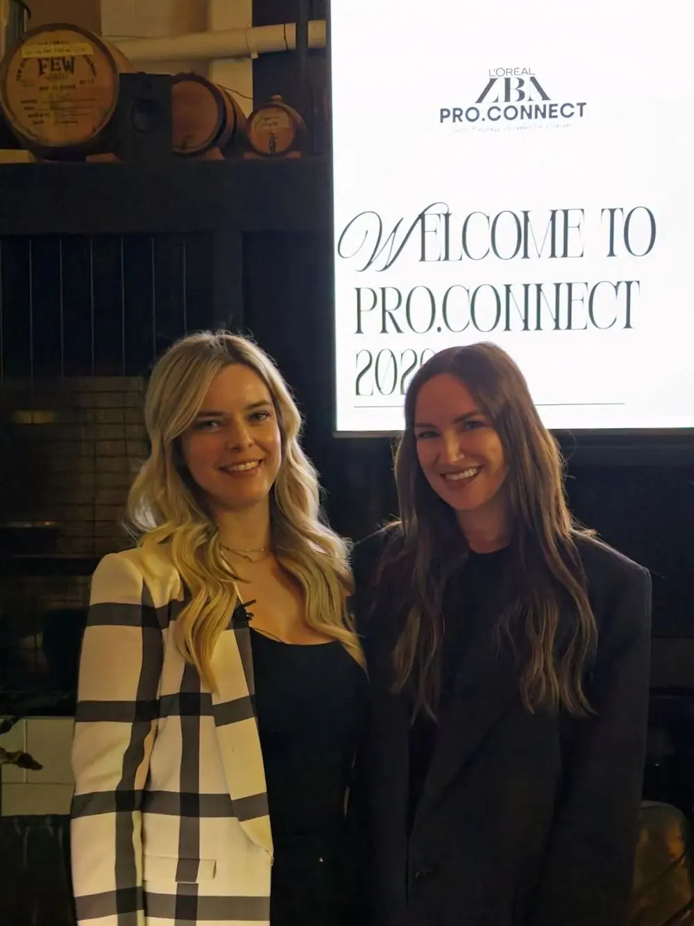 Charlotte at the L'Oréal Pro Connect event